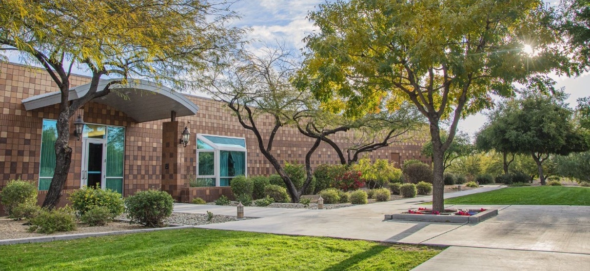 Outside view of dental school building