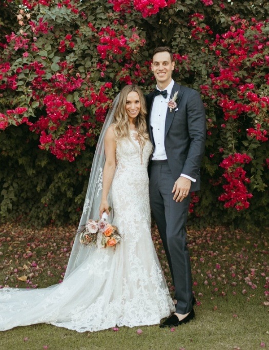 Doctor Cecchini and his wife on wedding day