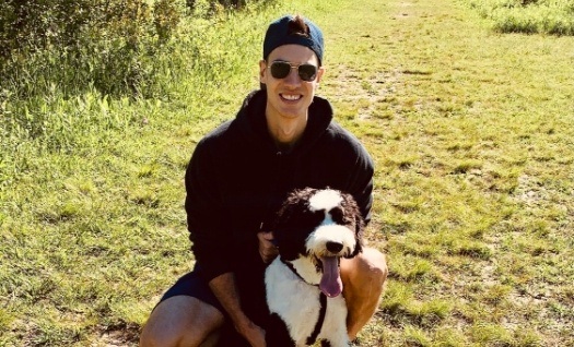Doctor Cecchini and his dog